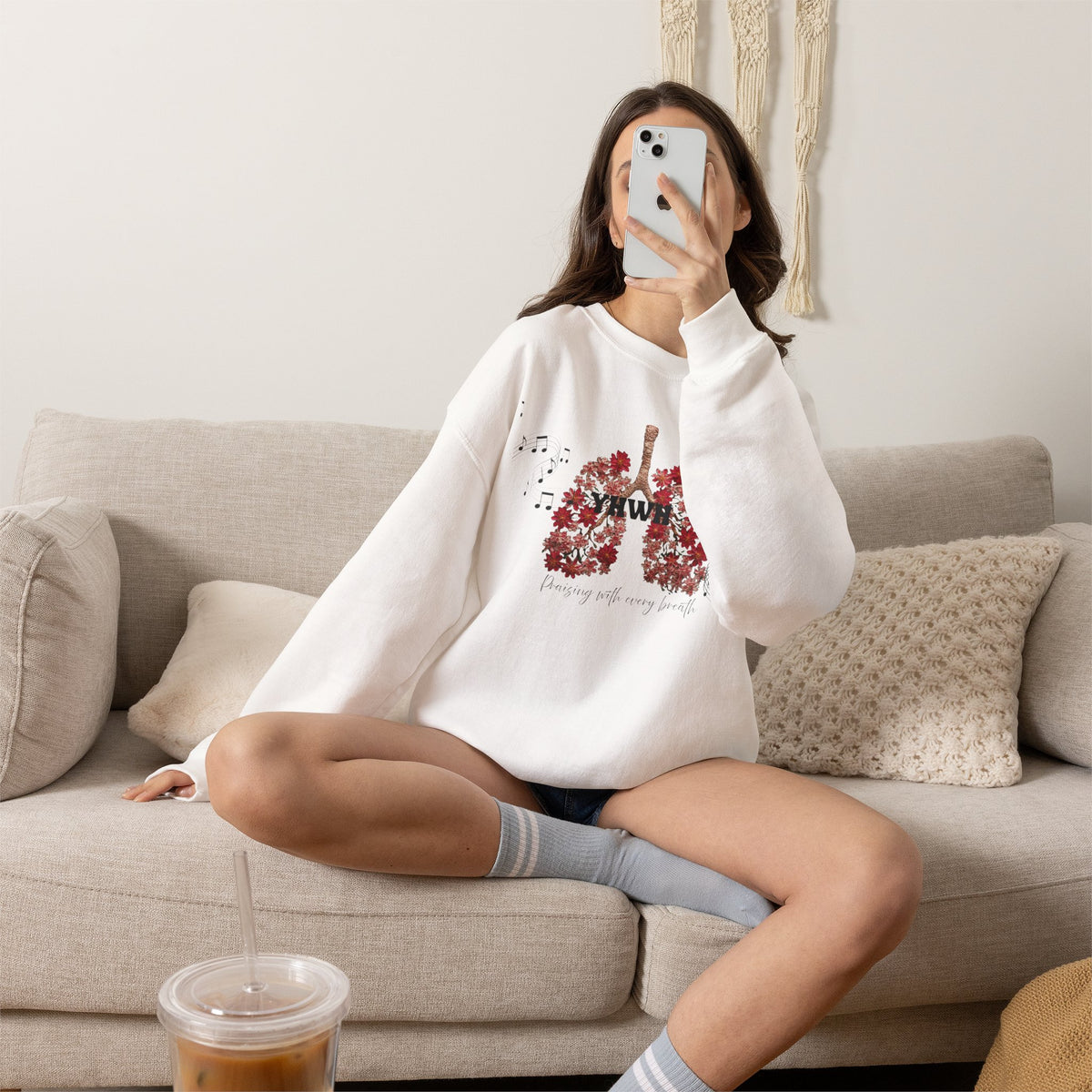 Floral Lungs Music Crewneck
