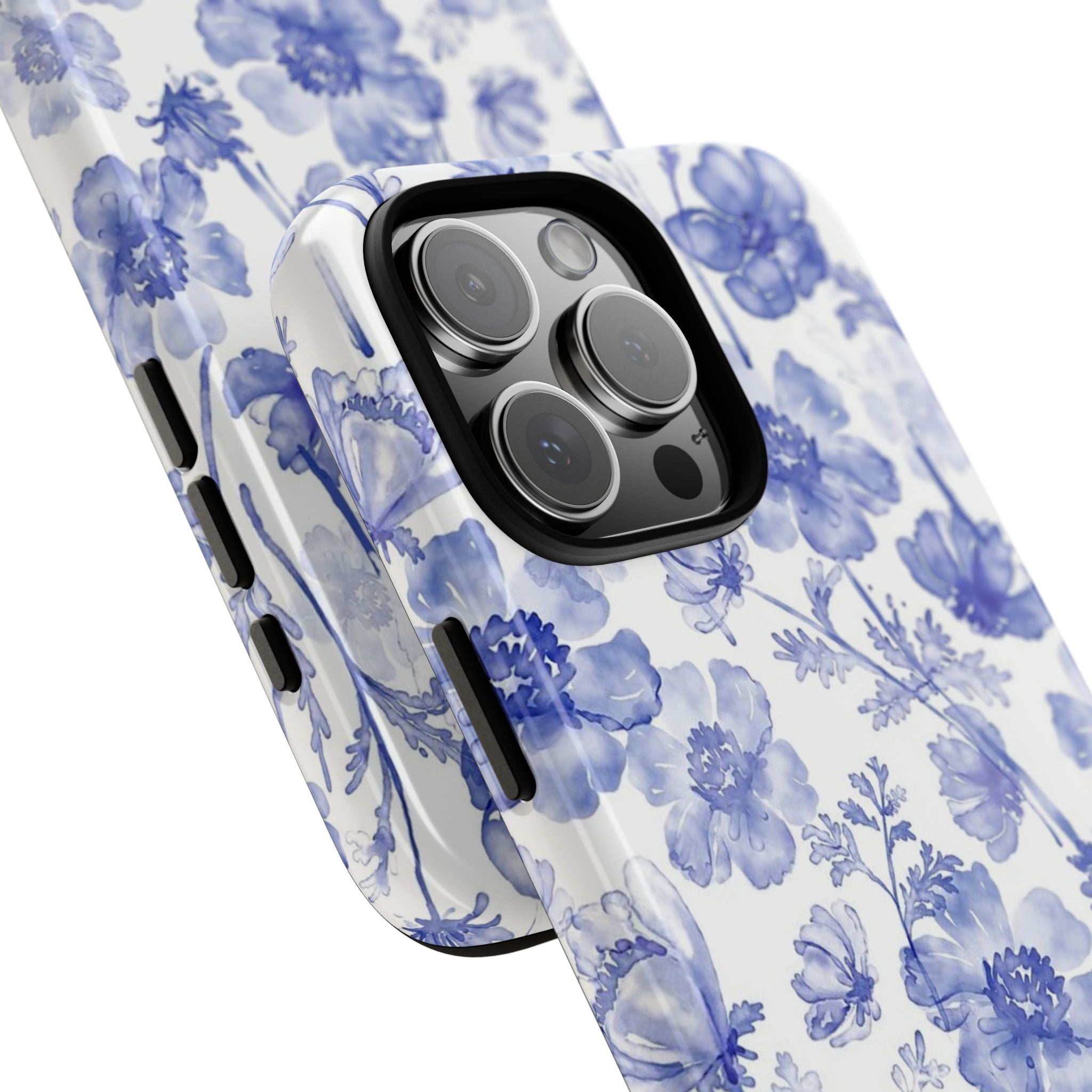 Blue Floral Tough Case