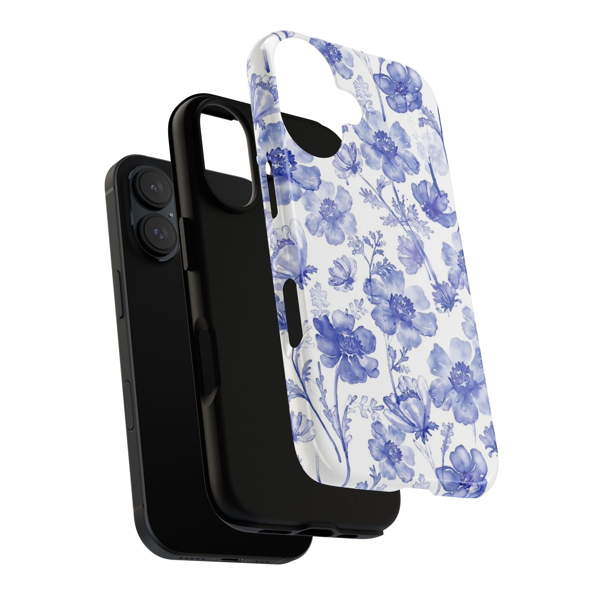 Blue Floral Tough Case