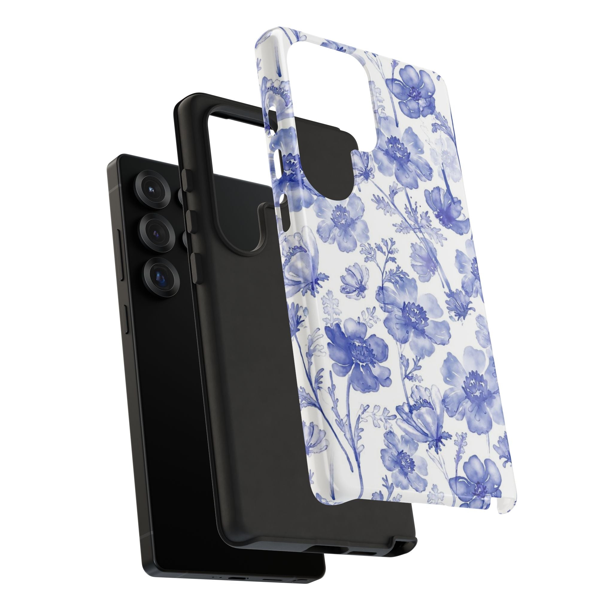Blue Floral Tough Case
