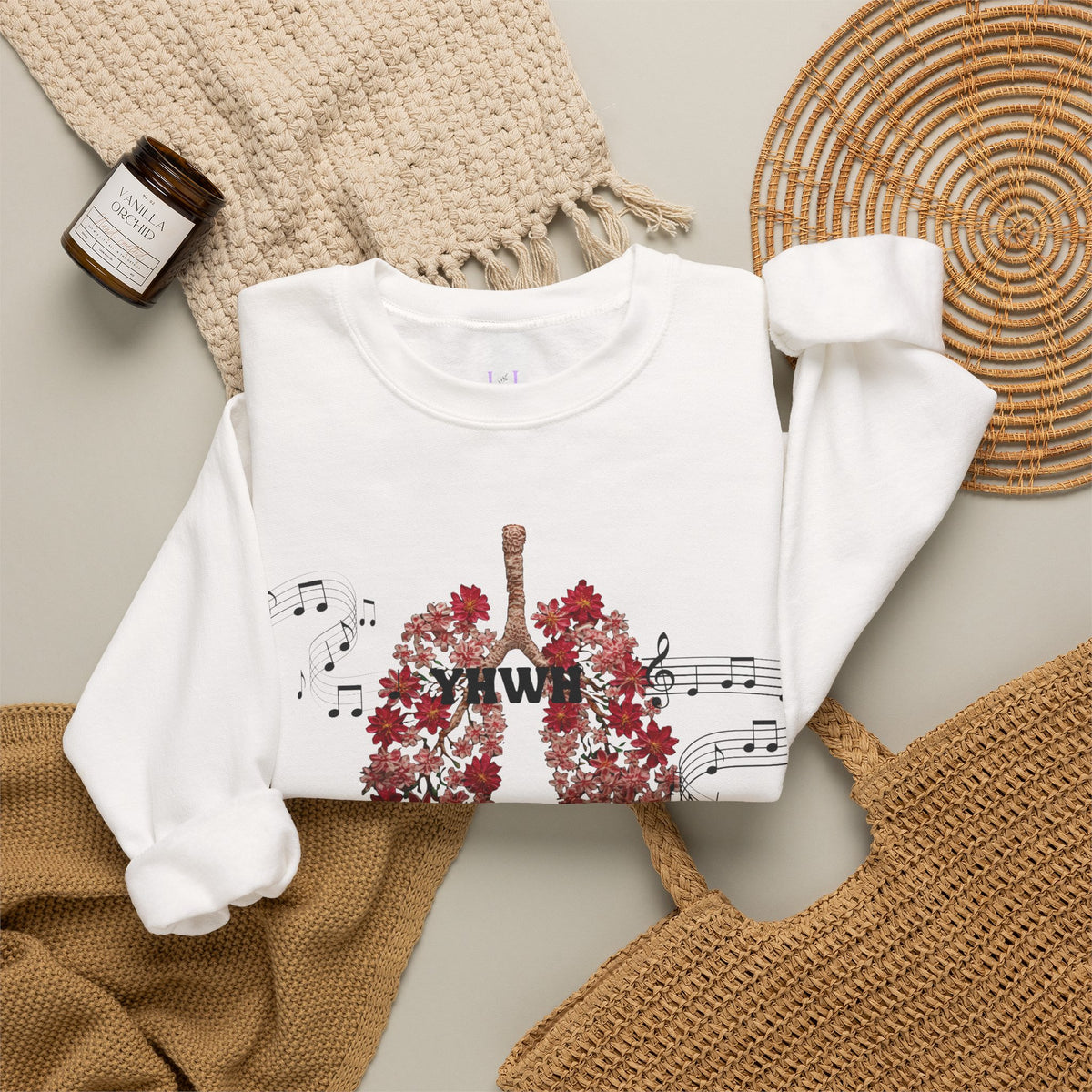 Floral Lungs Music Crewneck