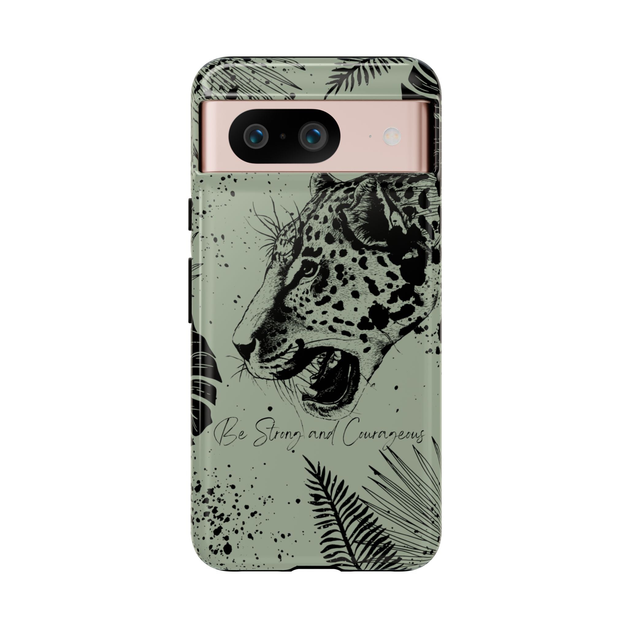 Be Strong and Courageous Tough Phone Case (Mint Green)