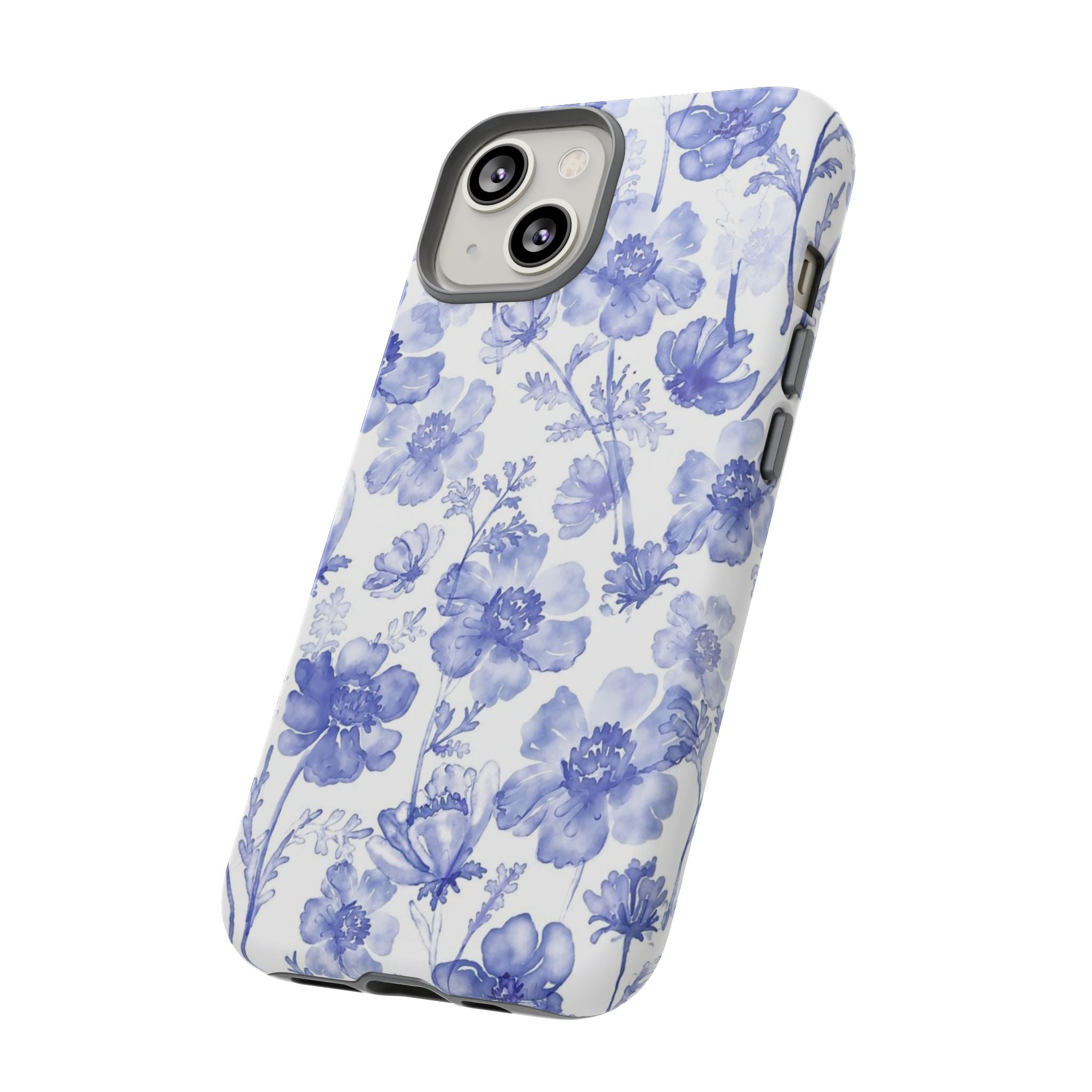 Blue Floral Tough Case