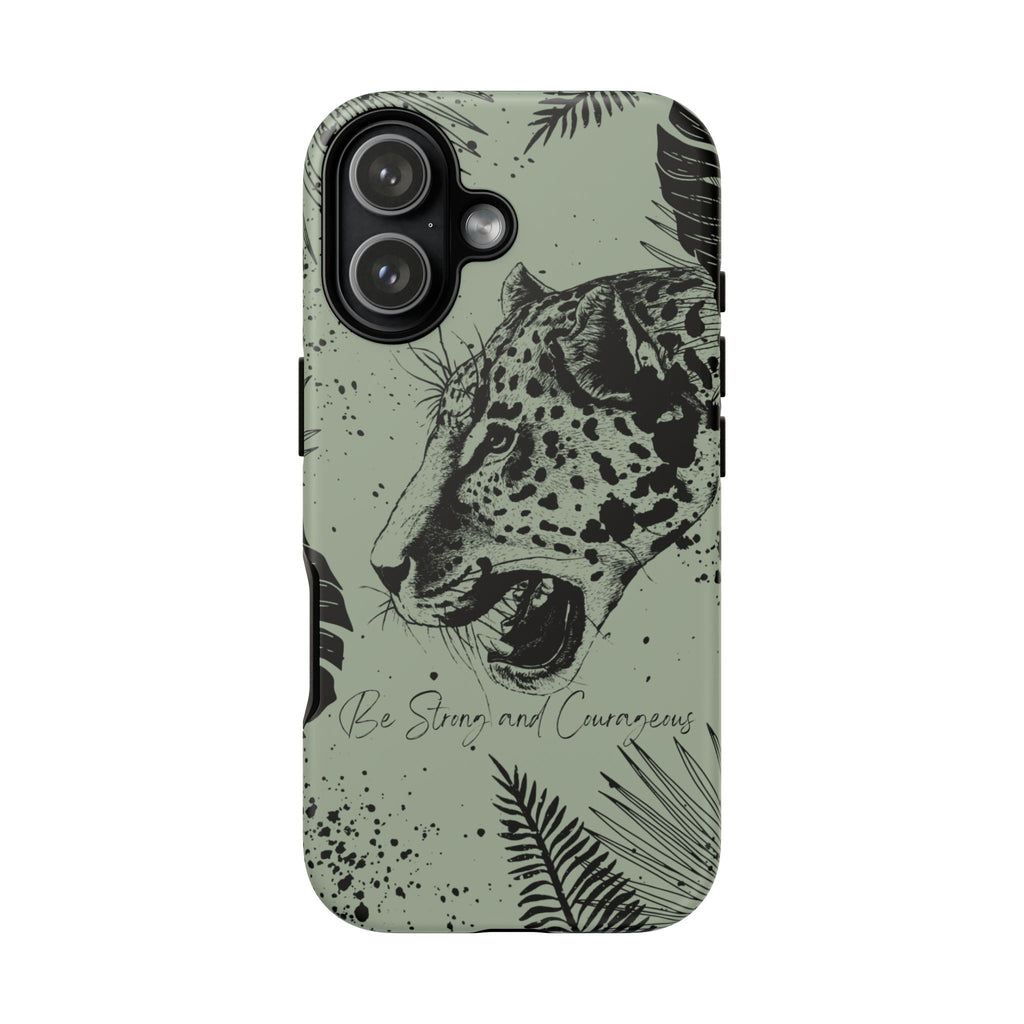 Be Strong and Courageous Tough Phone Case (Mint Green)