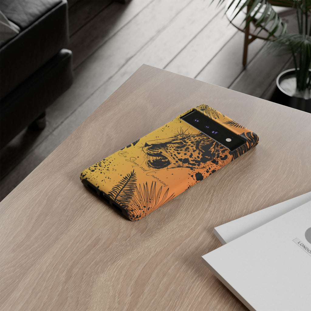 Be Strong and Courageous Tough Phone Case (Orange Hue)