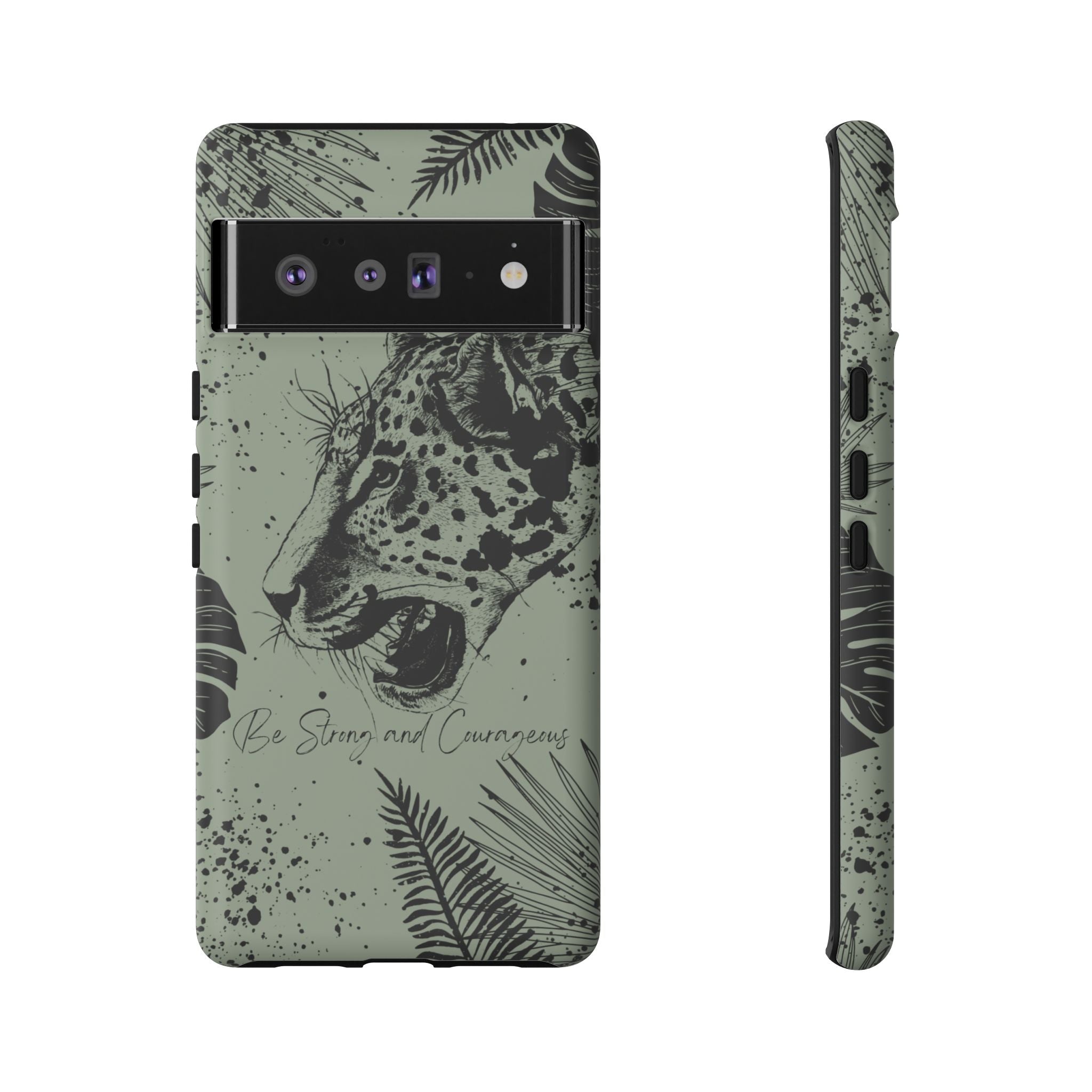 Be Strong and Courageous Tough Phone Case (Mint Green)