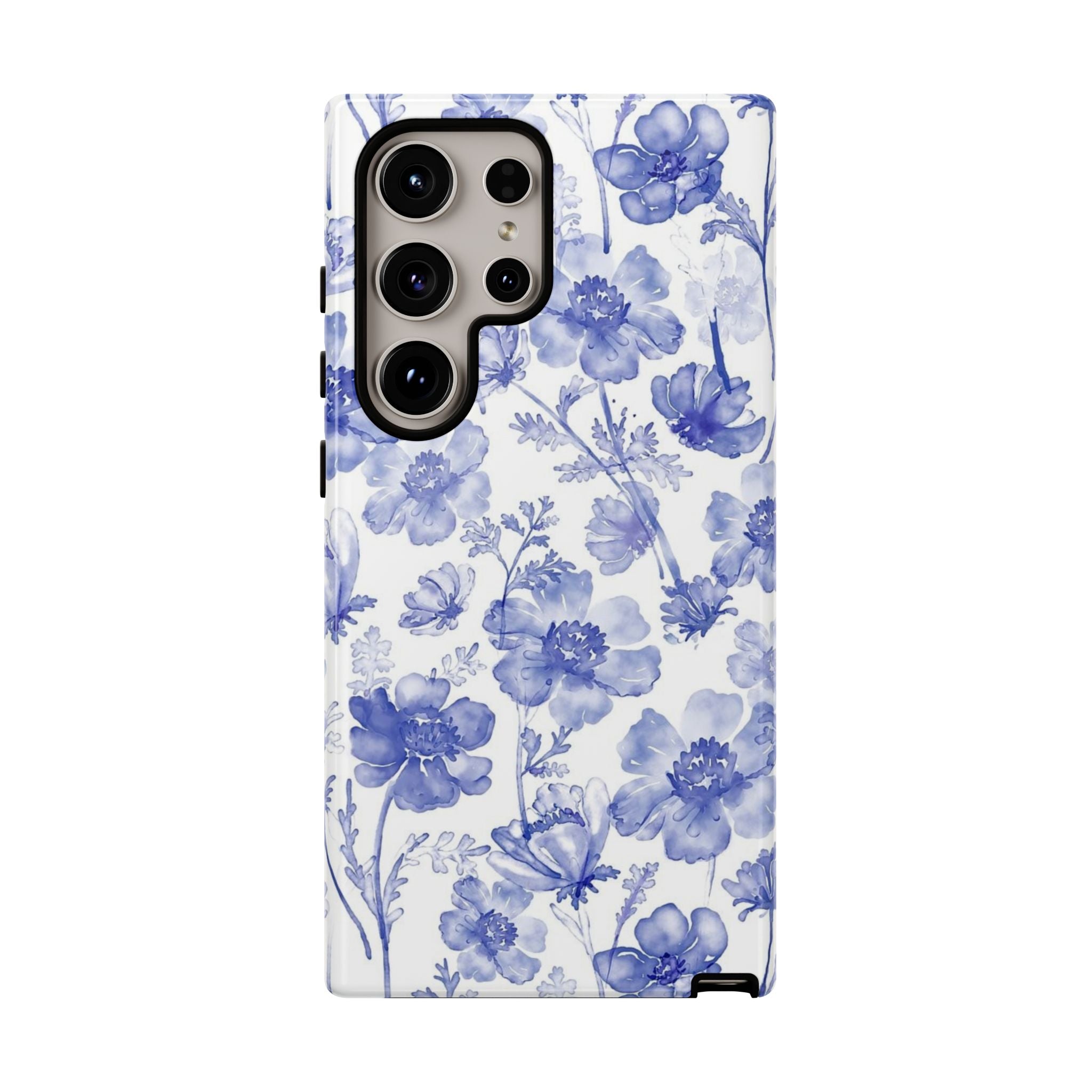 Blue Floral Tough Case