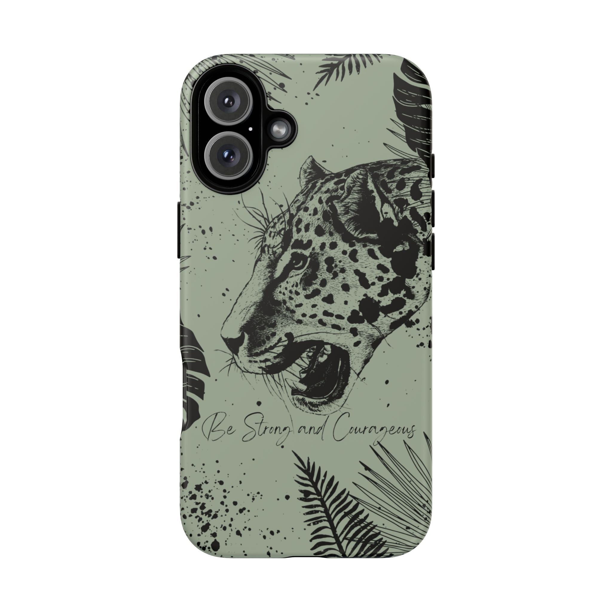 Be Strong and Courageous Tough Phone Case (Mint Green)