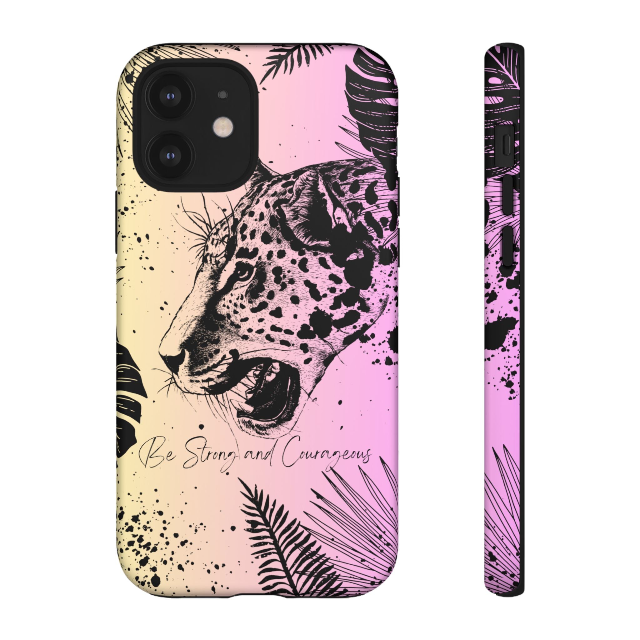 Be Strong and Courageous Tough Phone Case (Purple Hue)