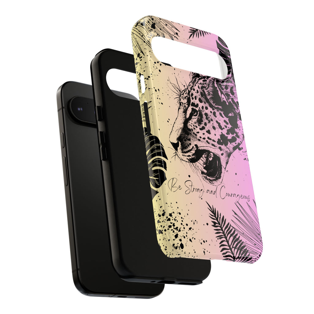 Be Strong and Courageous Tough Phone Case (Purple Hue)