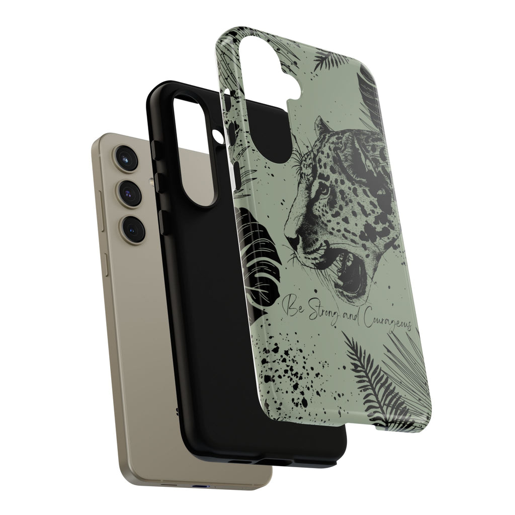 Be Strong and Courageous Tough Phone Case (Mint Green)
