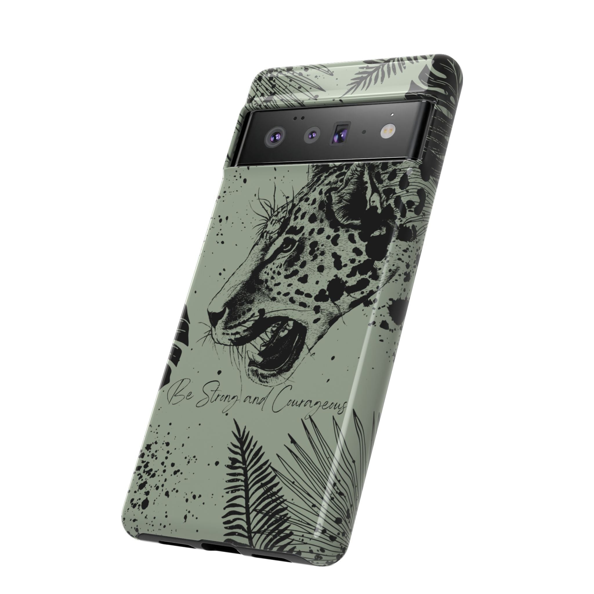 Be Strong and Courageous Tough Phone Case (Mint Green)
