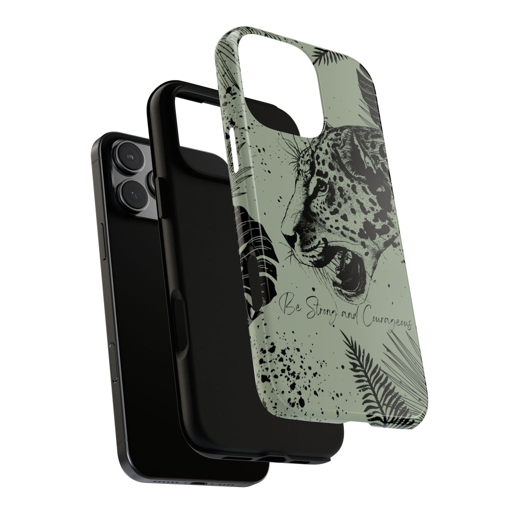 Be Strong and Courageous Tough Phone Case (Mint Green)