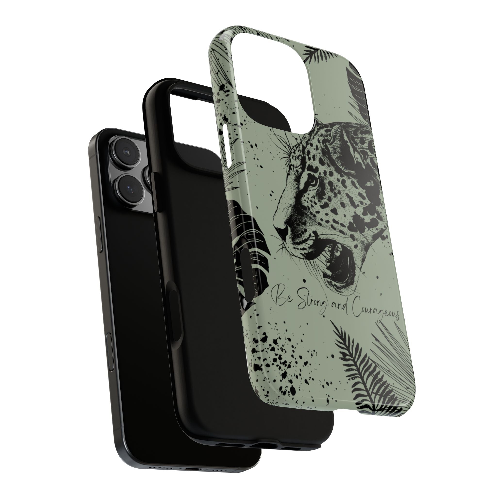 Be Strong and Courageous Tough Phone Case (Mint Green)