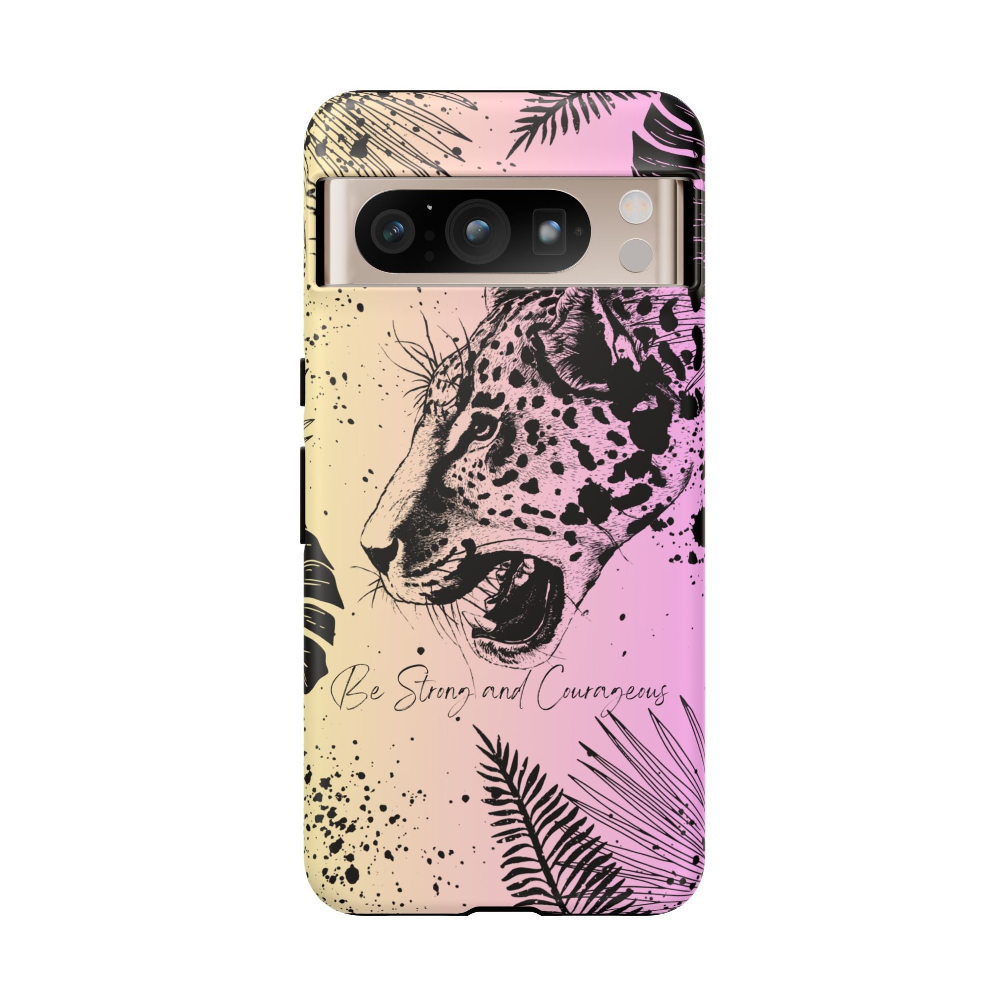 Be Strong and Courageous Tough Phone Case (Purple Hue)