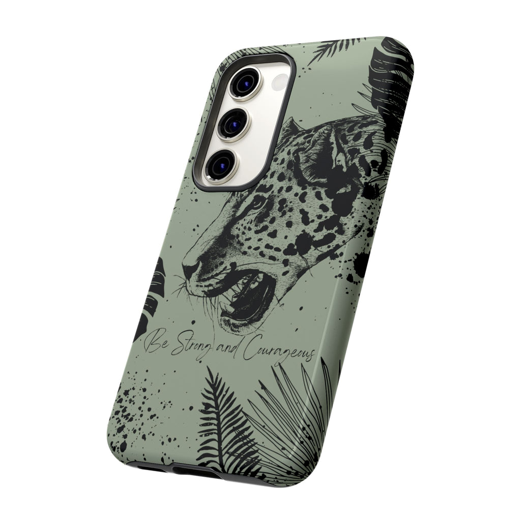 Be Strong and Courageous Tough Phone Case (Mint Green)