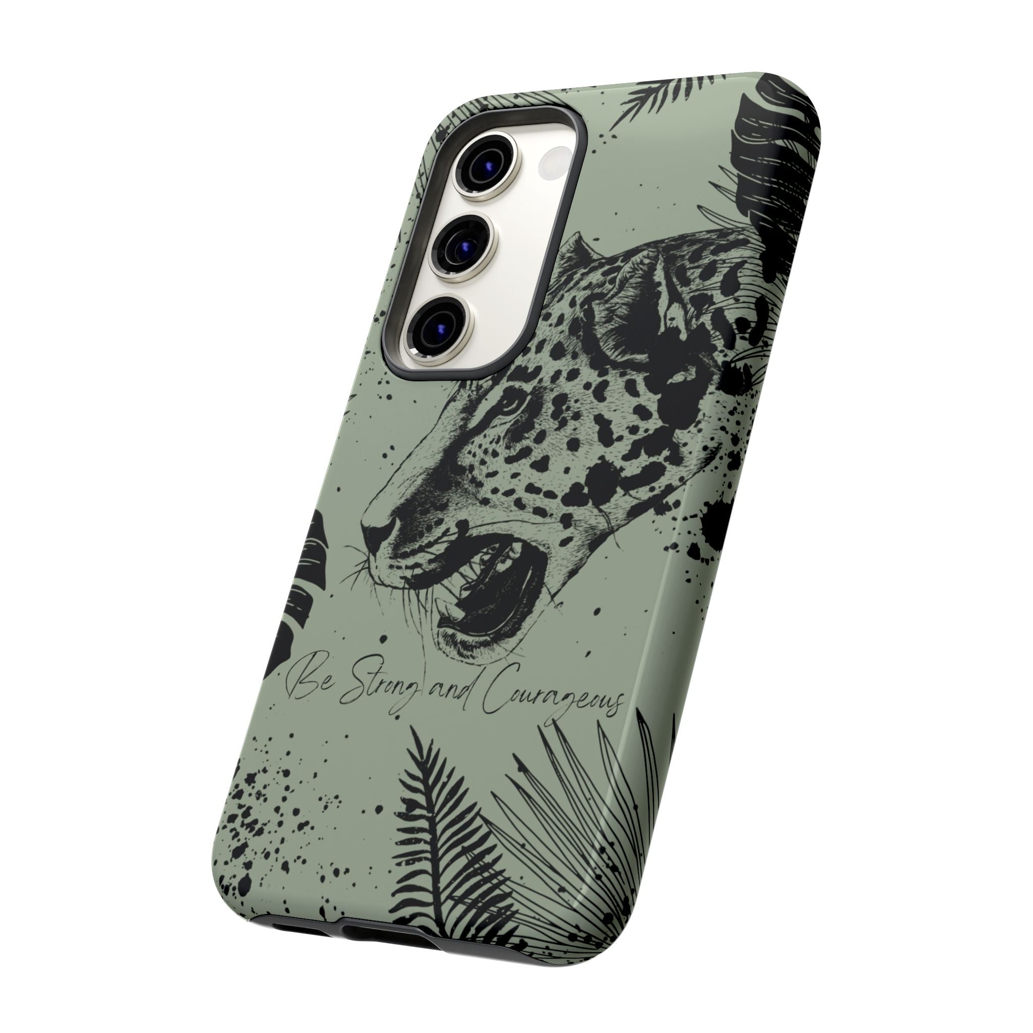 Be Strong and Courageous Tough Phone Case (Mint Green)
