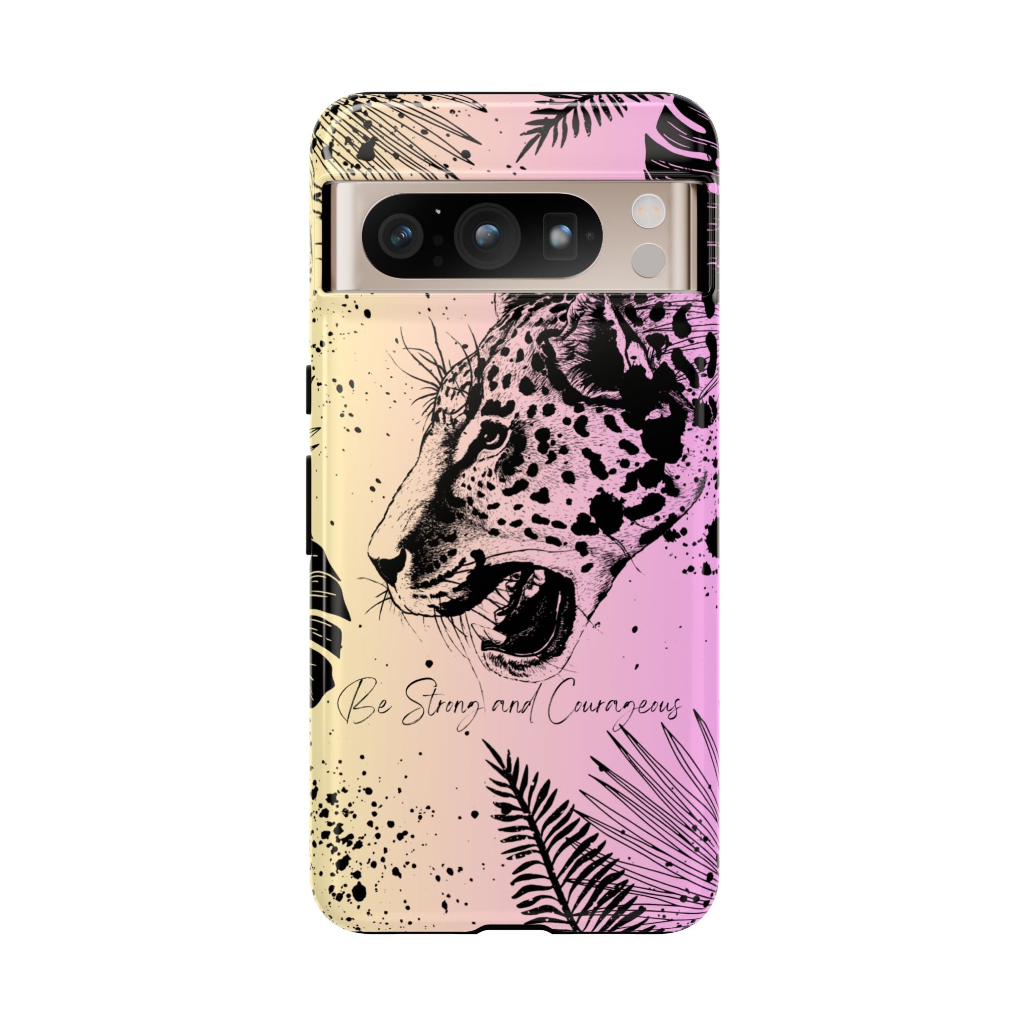 Be Strong and Courageous Tough Phone Case (Purple Hue)