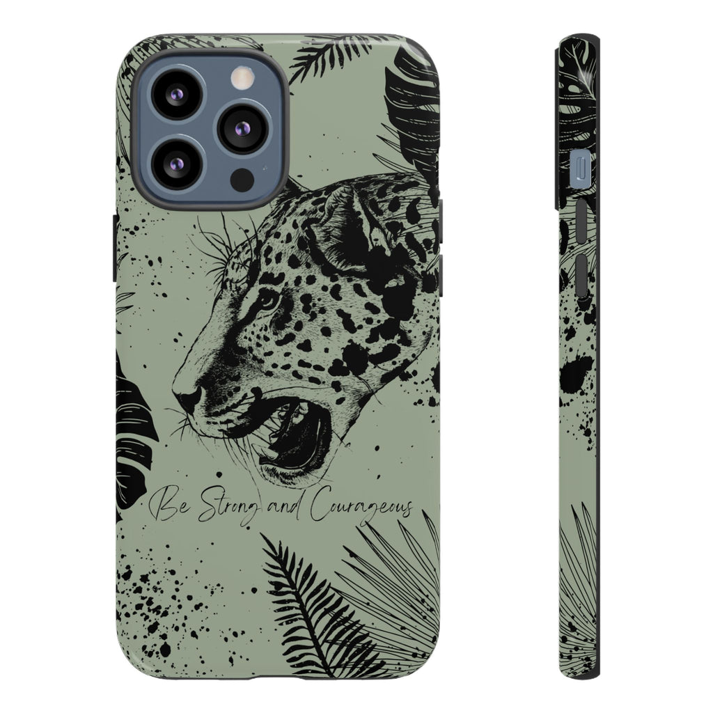 Be Strong and Courageous Tough Phone Case (Mint Green)