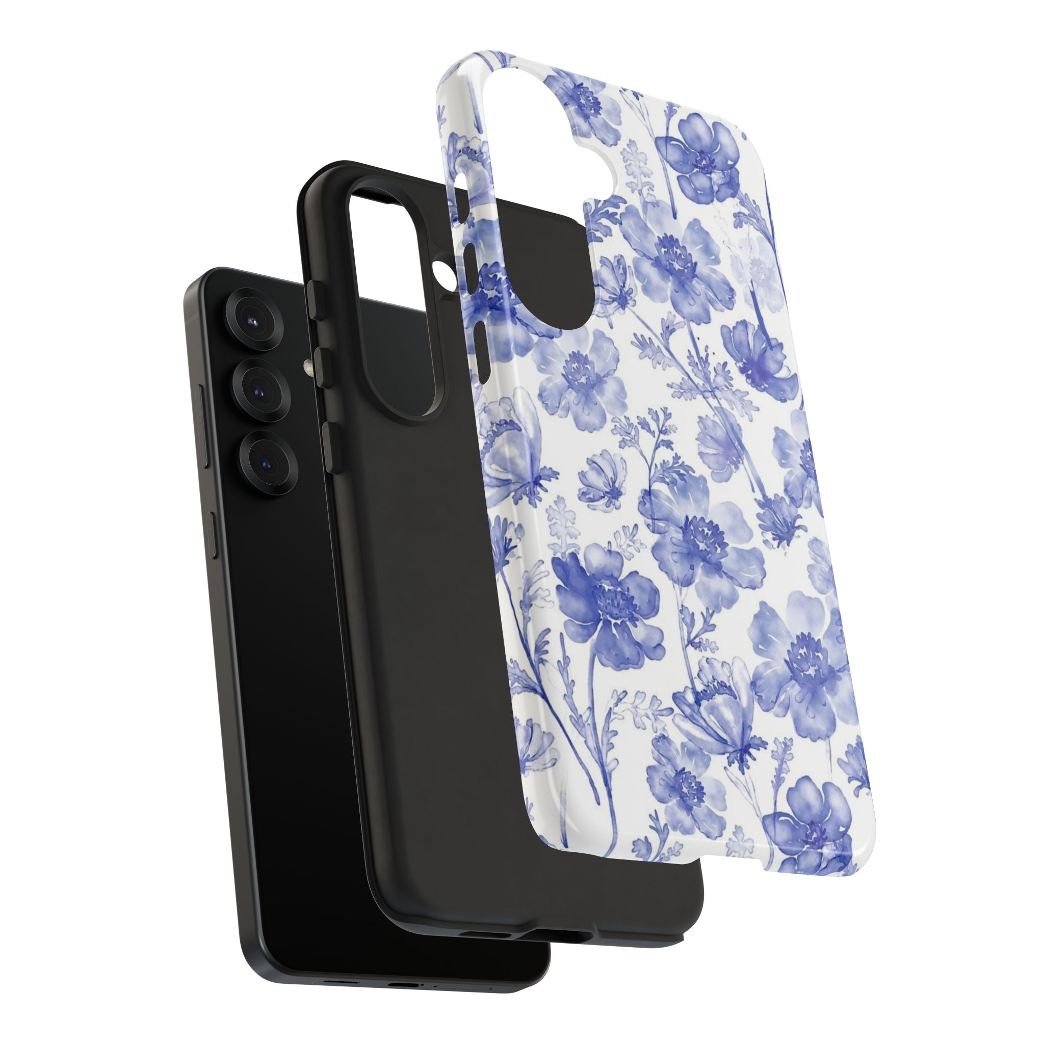 Blue Floral Tough Case