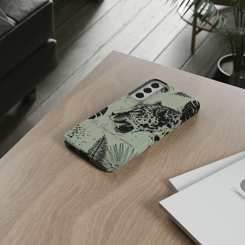 Be Strong and Courageous Tough Phone Case (Mint Green)