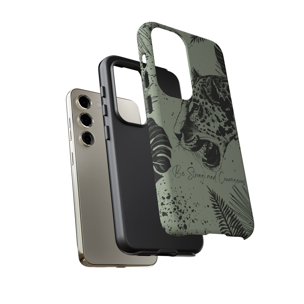 Be Strong and Courageous Tough Phone Case (Mint Green)