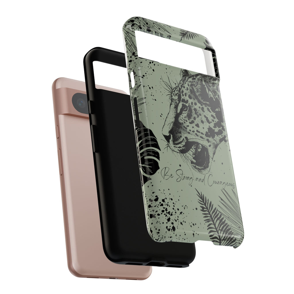 Be Strong and Courageous Tough Phone Case (Mint Green)