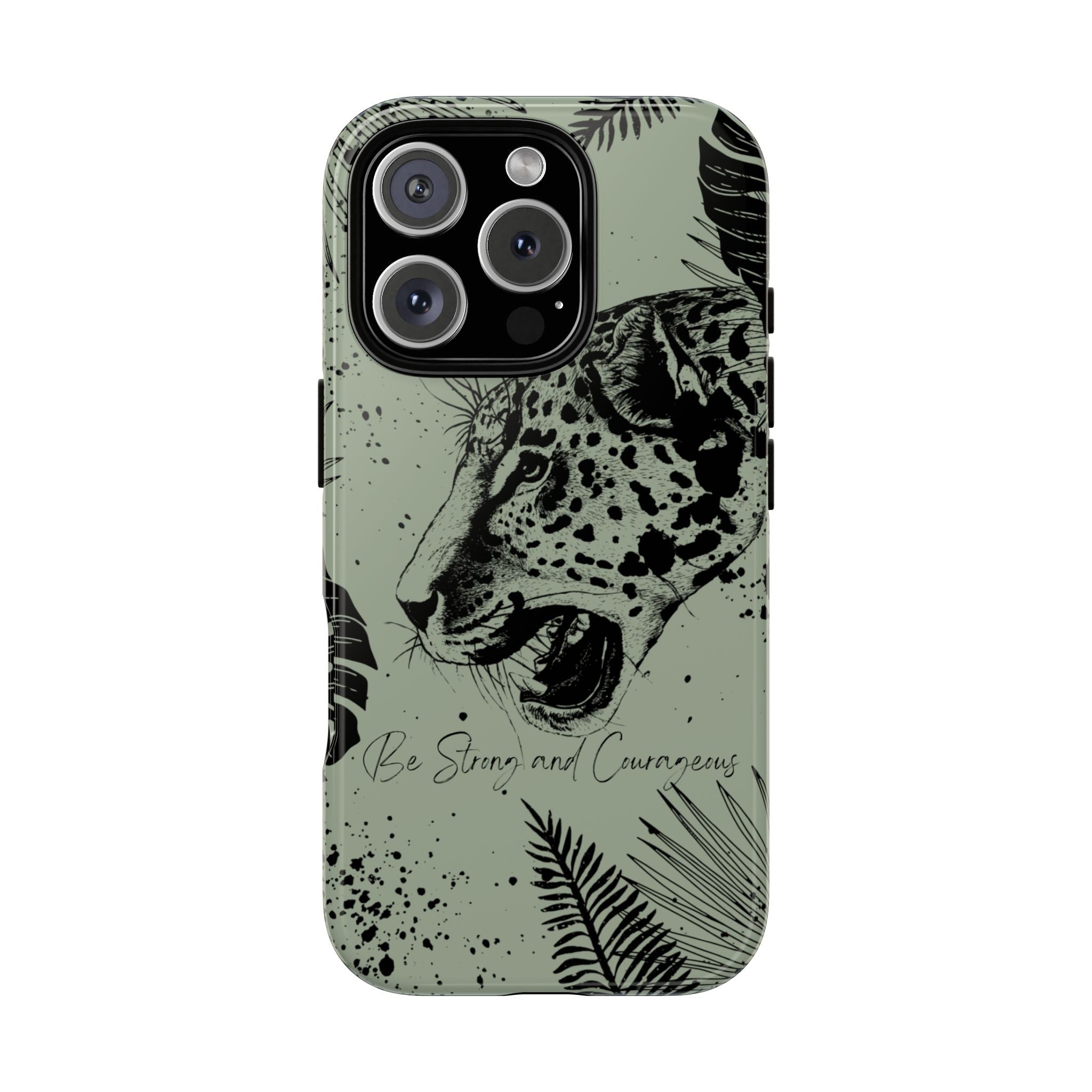 Be Strong and Courageous Tough Phone Case (Mint Green)