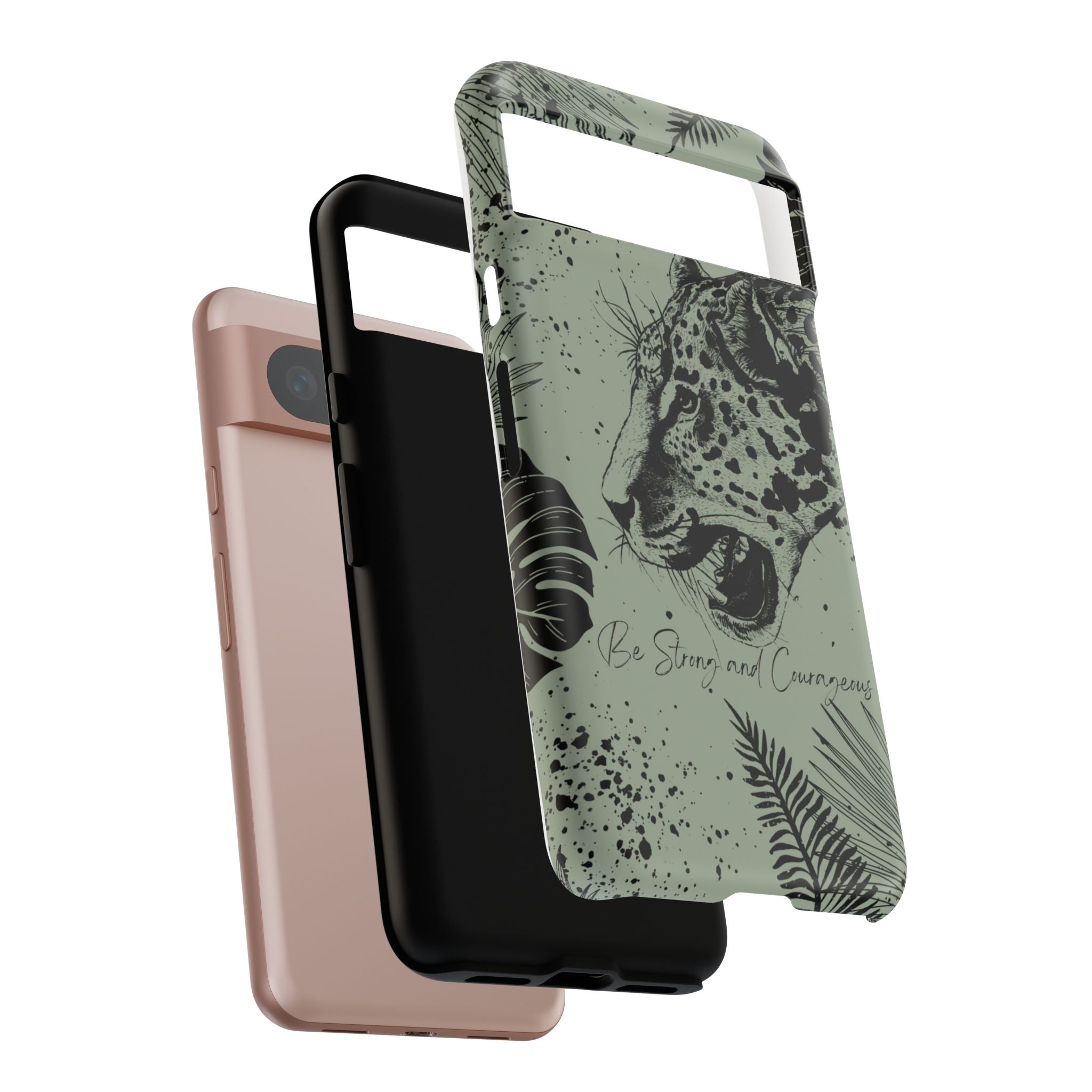 Be Strong and Courageous Tough Phone Case (Mint Green)