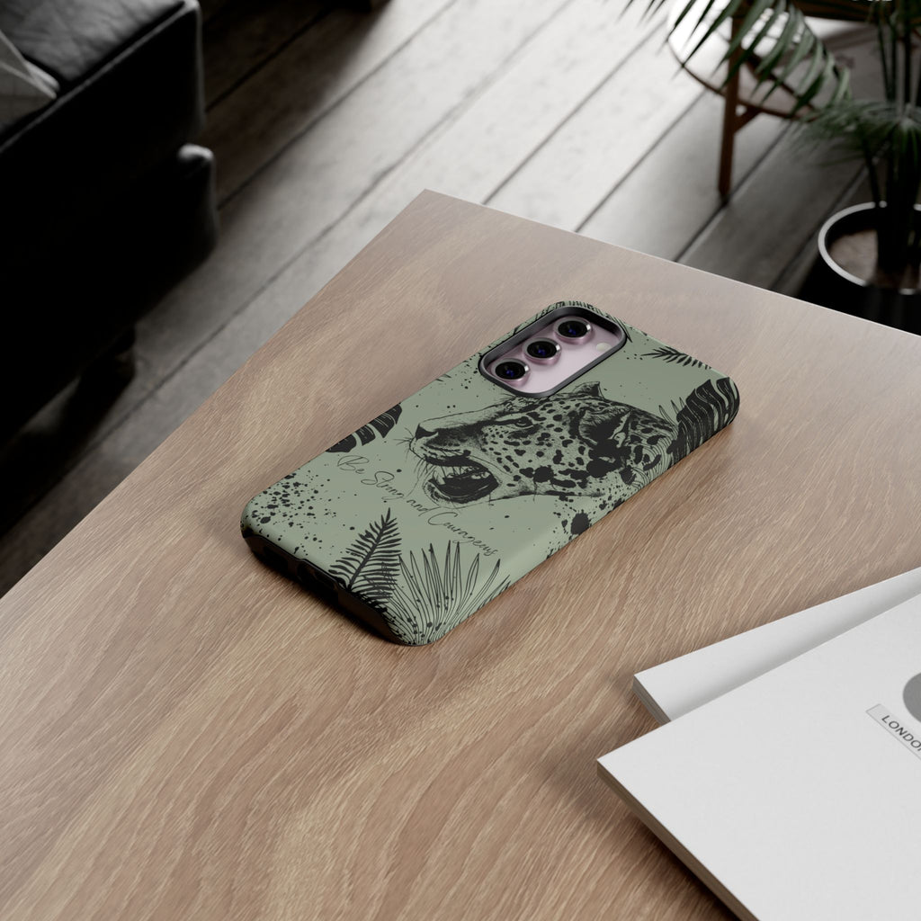 Be Strong and Courageous Tough Phone Case (Mint Green)