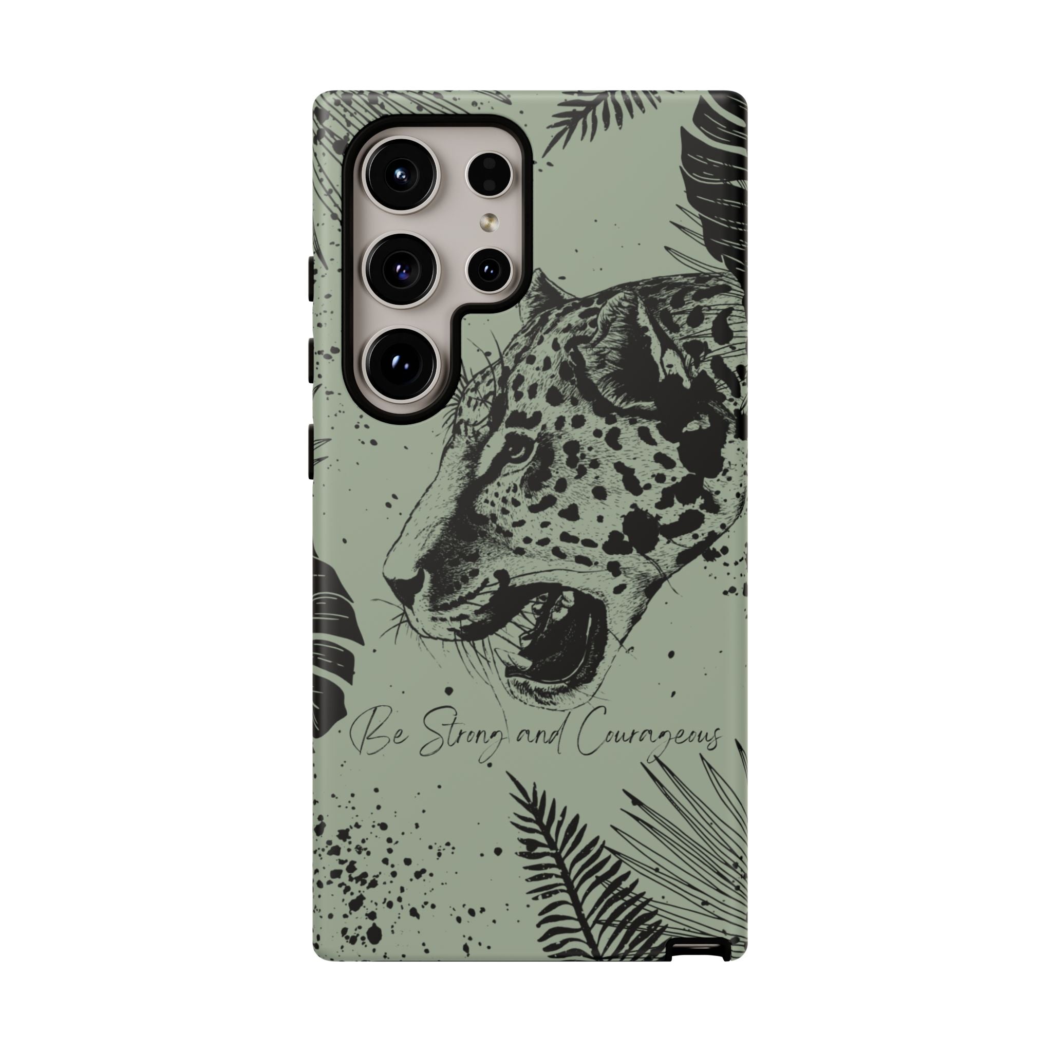 Be Strong and Courageous Tough Phone Case (Mint Green)
