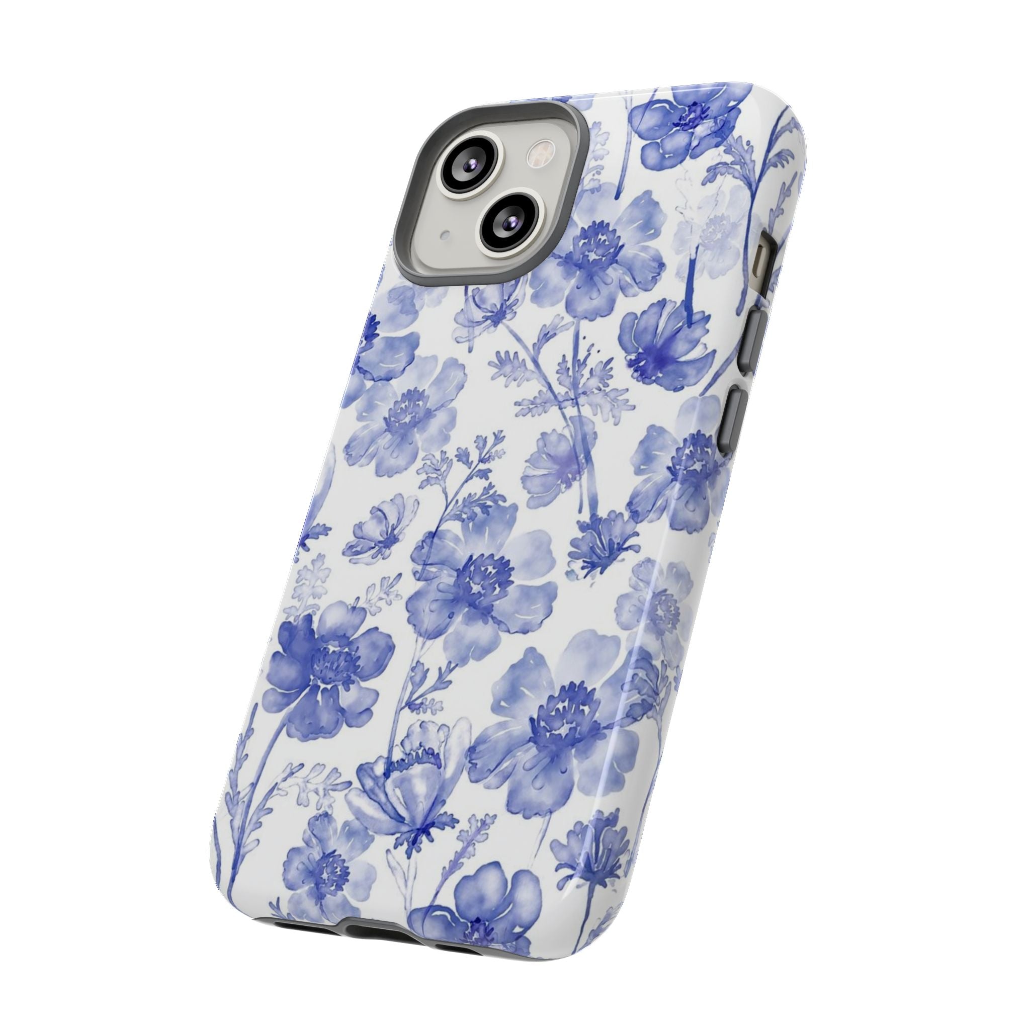 Blue Floral Tough Case