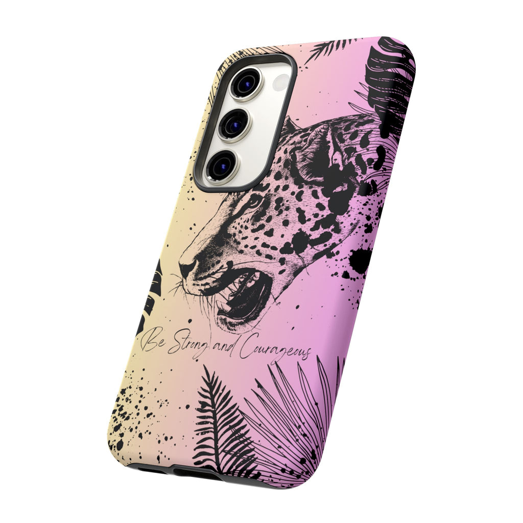 Be Strong and Courageous Tough Phone Case (Purple Hue)