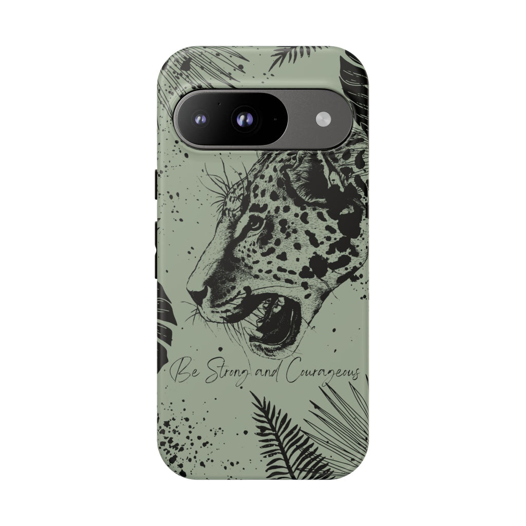 Be Strong and Courageous Tough Phone Case (Mint Green)