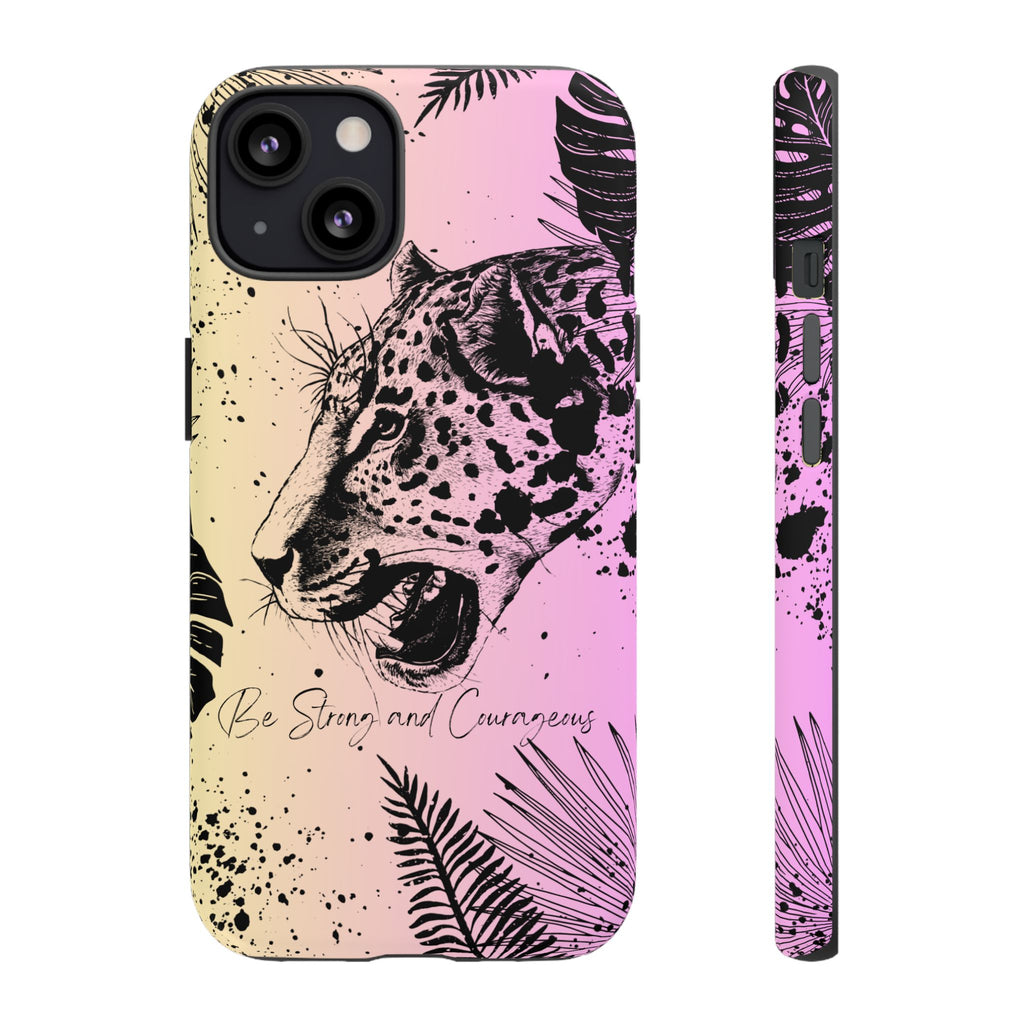 Be Strong and Courageous Tough Phone Case (Purple Hue)