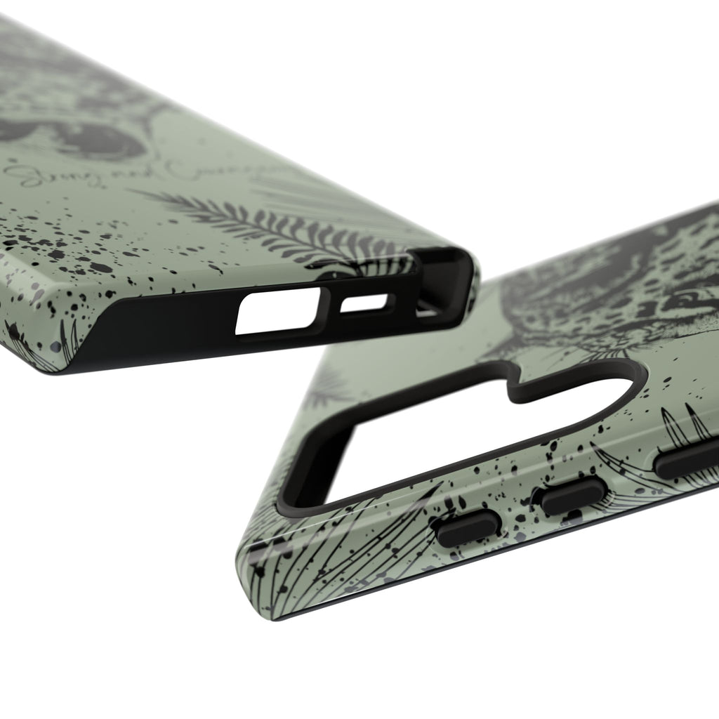 Be Strong and Courageous Tough Phone Case (Mint Green)