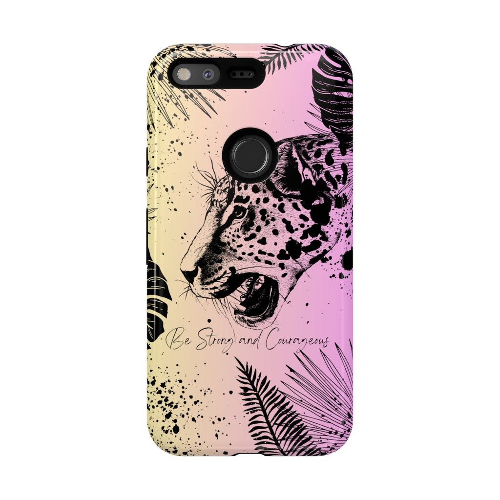 Be Strong and Courageous Tough Phone Case (Purple Hue)
