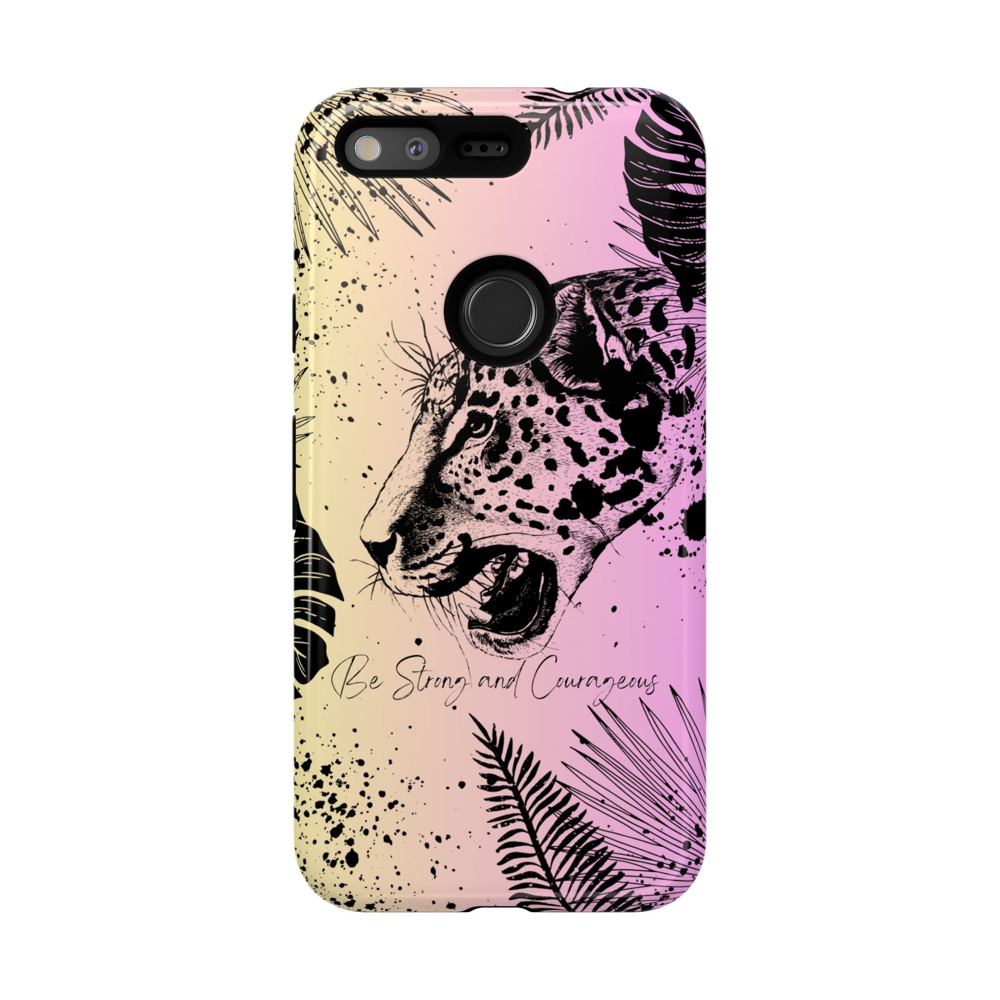 Be Strong and Courageous Tough Phone Case (Purple Hue)