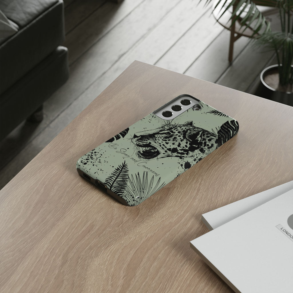Be Strong and Courageous Tough Phone Case (Mint Green)