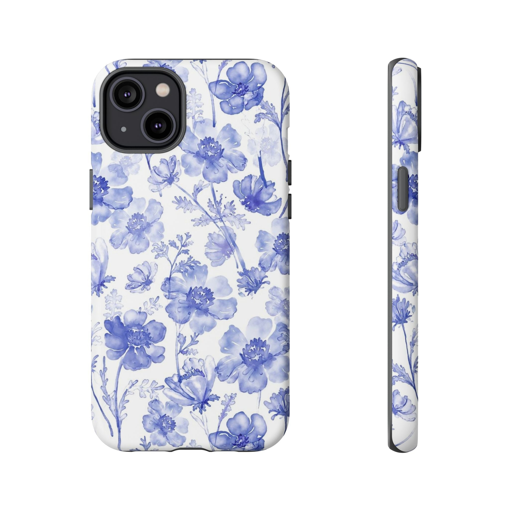 Blue Floral Tough Case