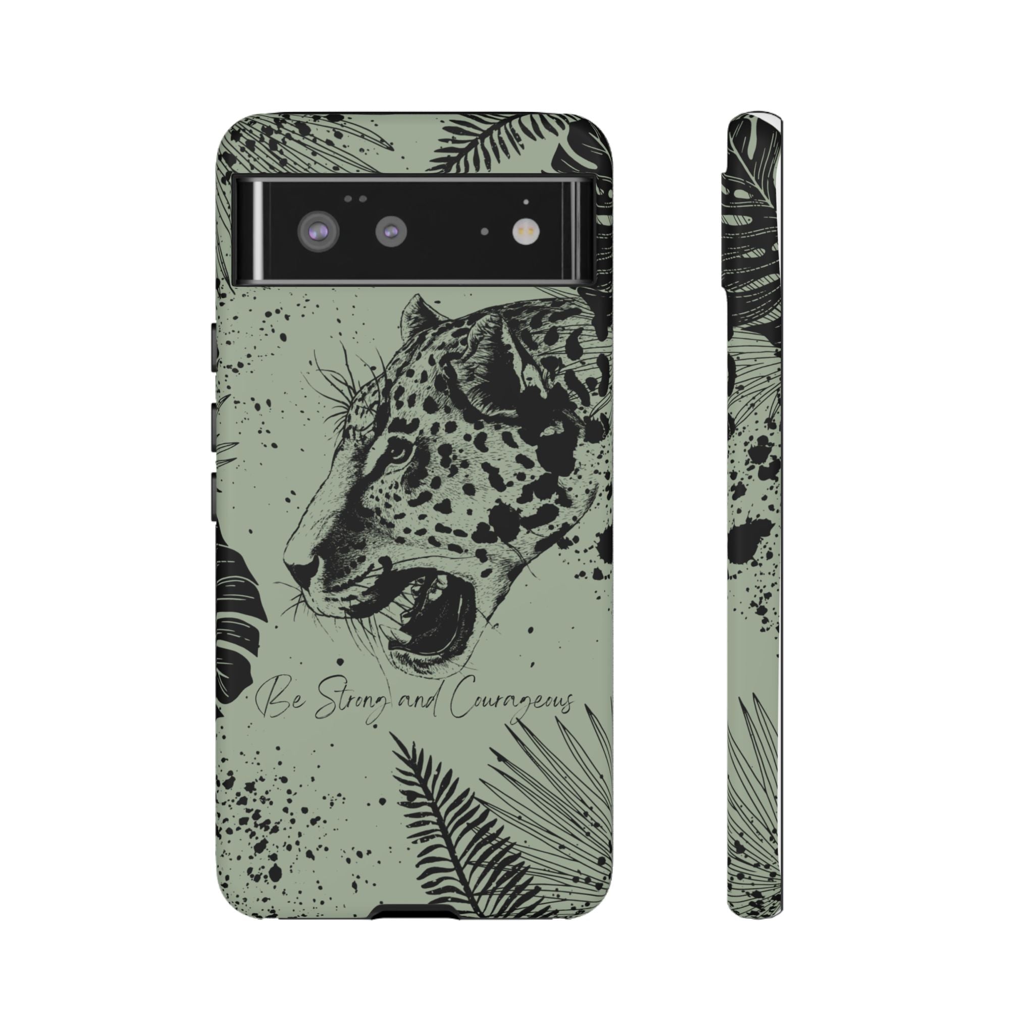 Be Strong and Courageous Tough Phone Case (Mint Green)