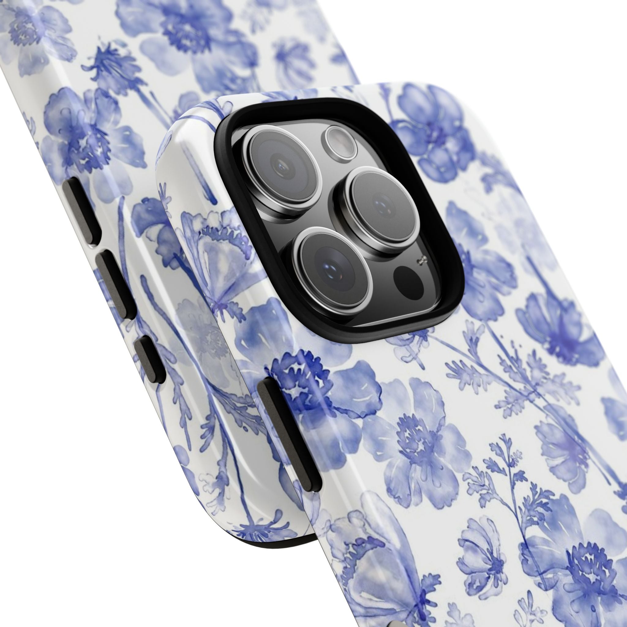 Blue Floral Tough Case