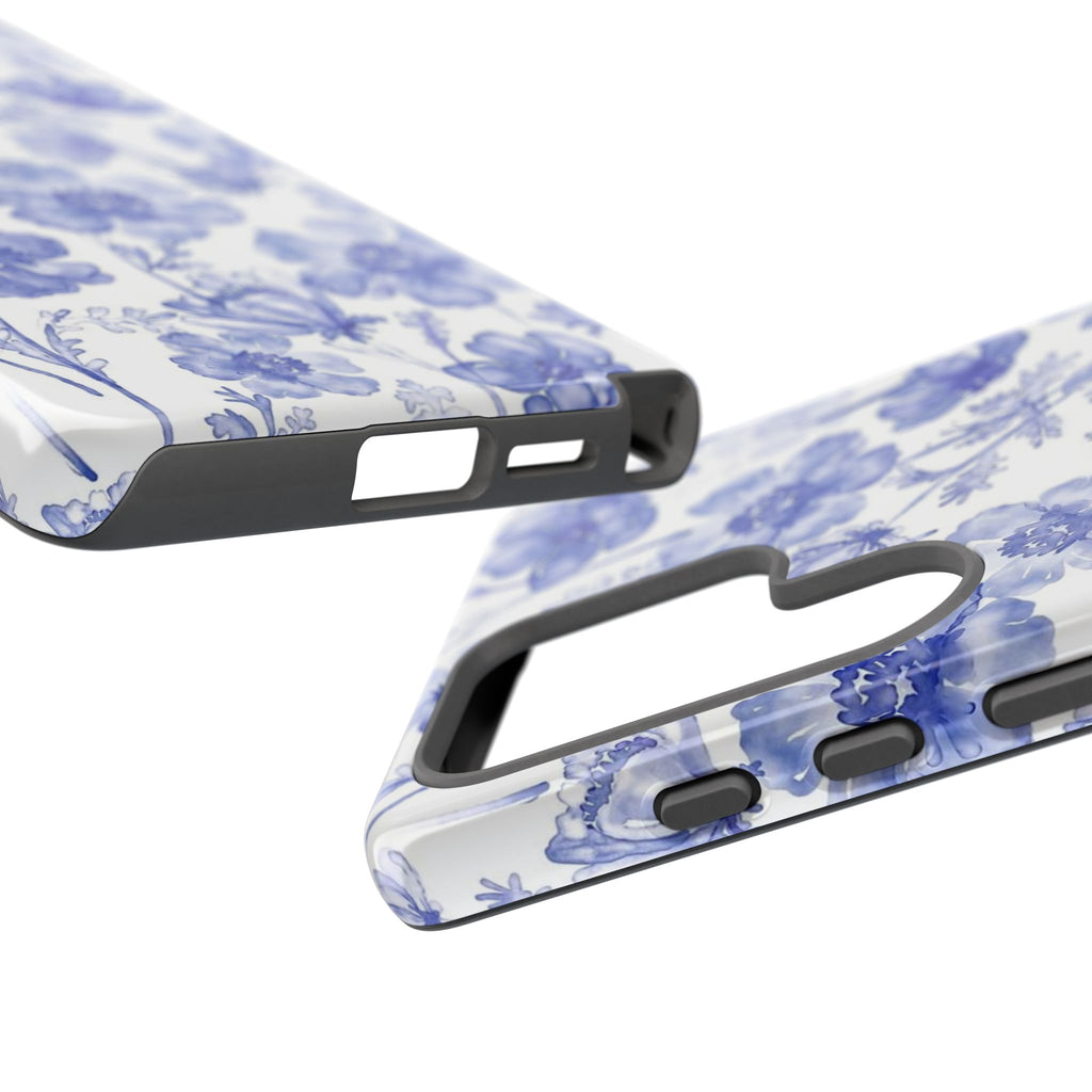 Blue Floral Tough Case