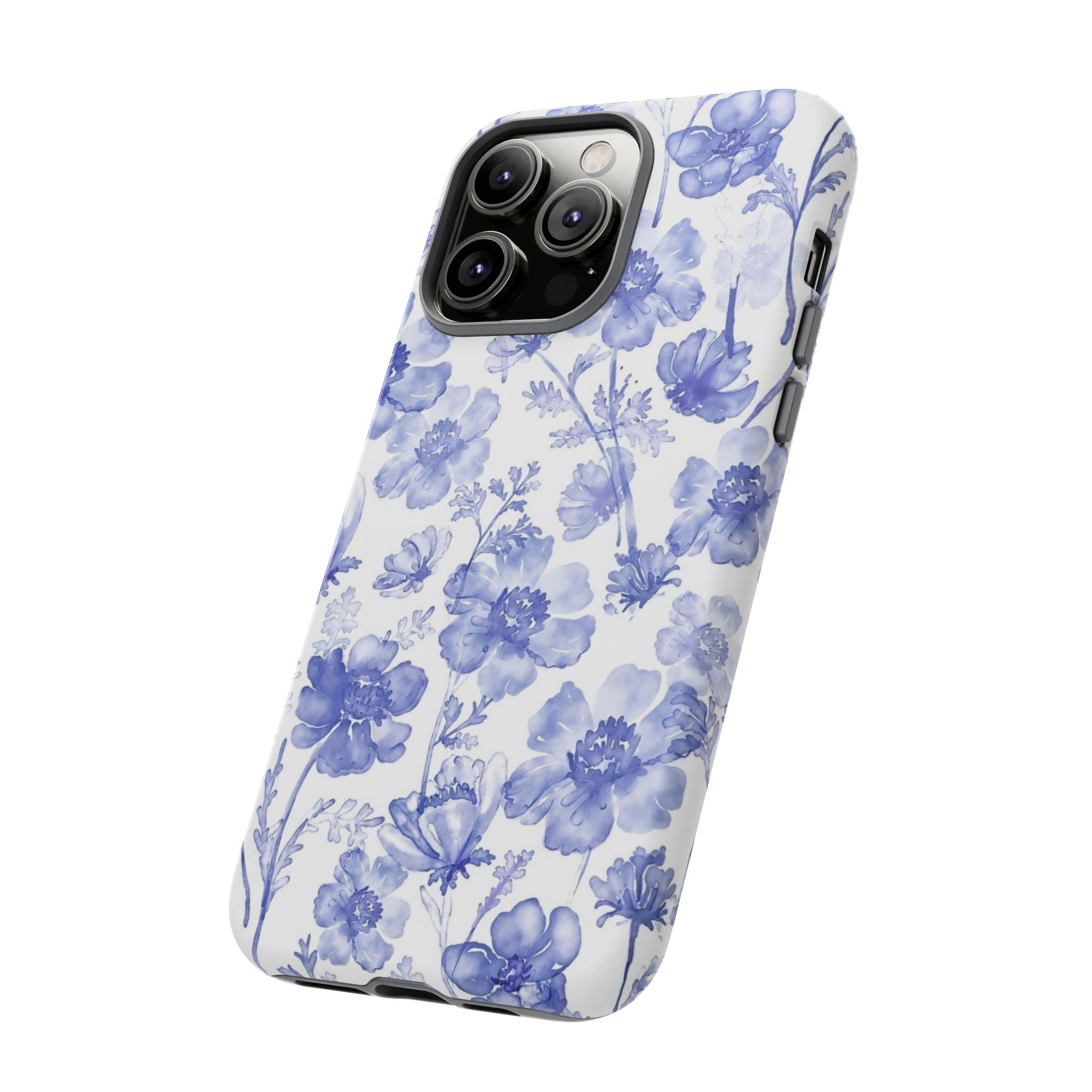 Blue Floral Tough Case