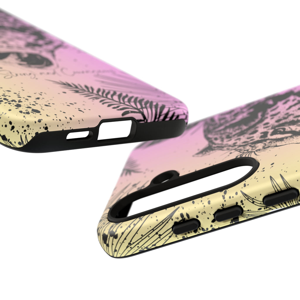 Be Strong and Courageous Tough Phone Case (Purple Hue)