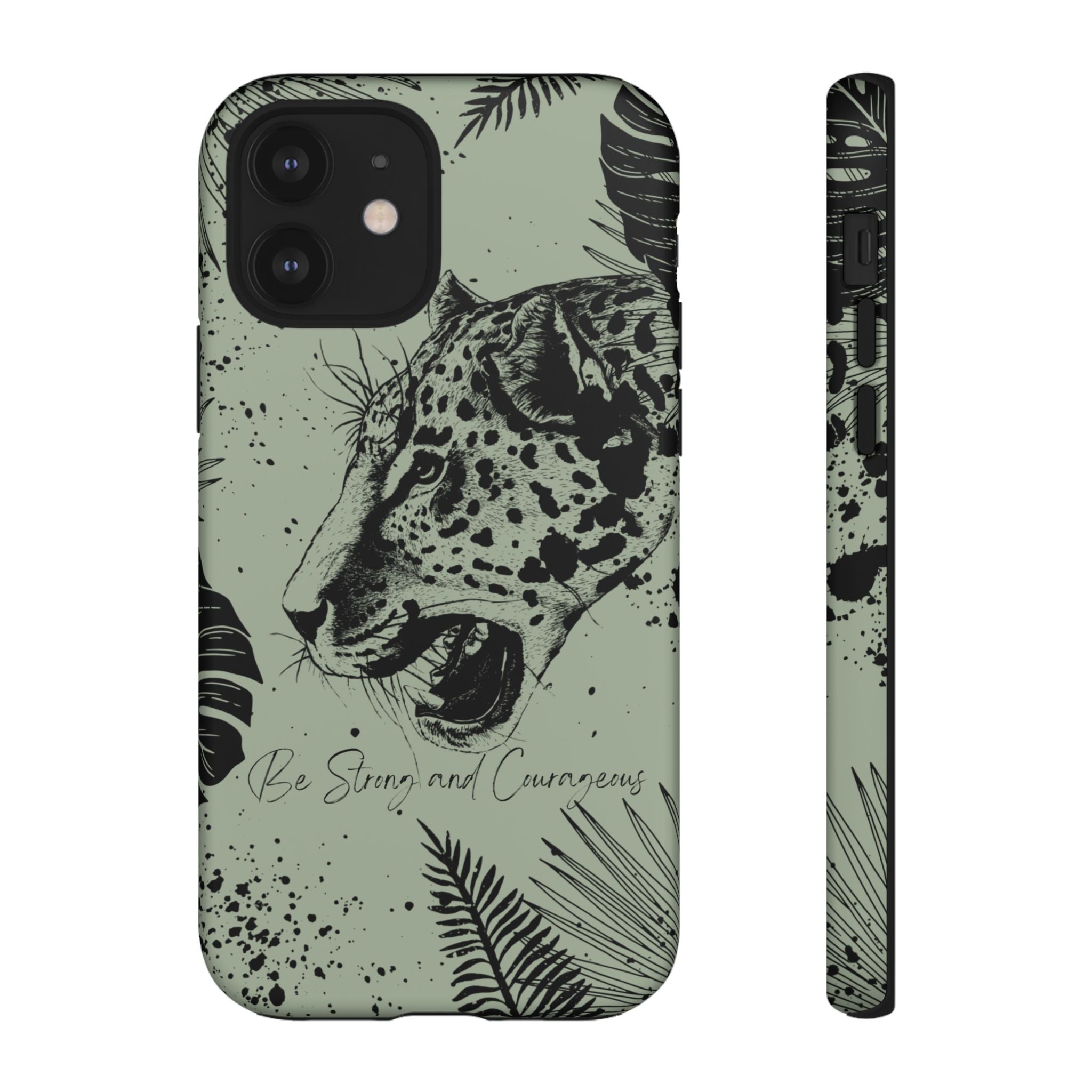 Be Strong and Courageous Tough Phone Case (Mint Green)