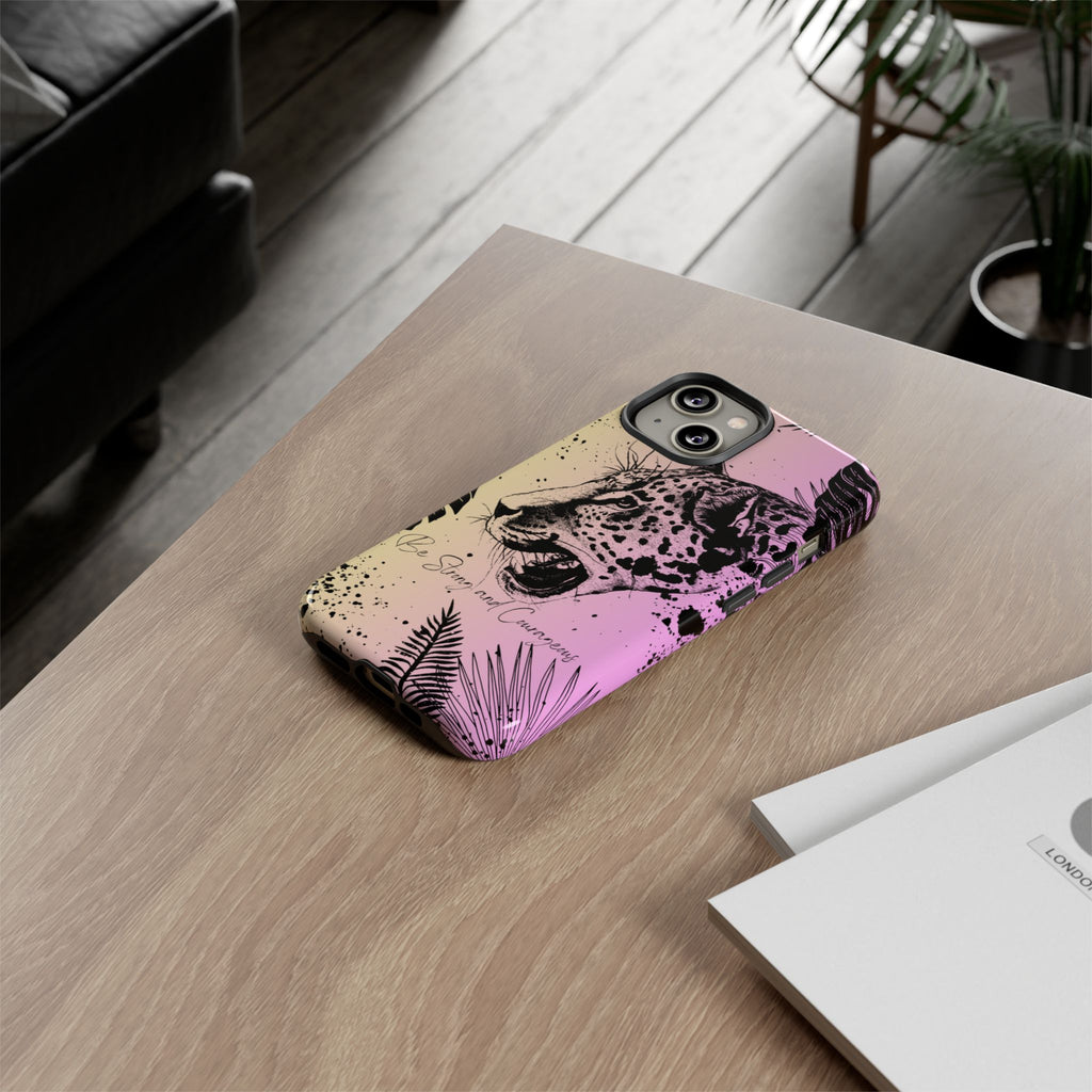 Be Strong and Courageous Tough Phone Case (Purple Hue)