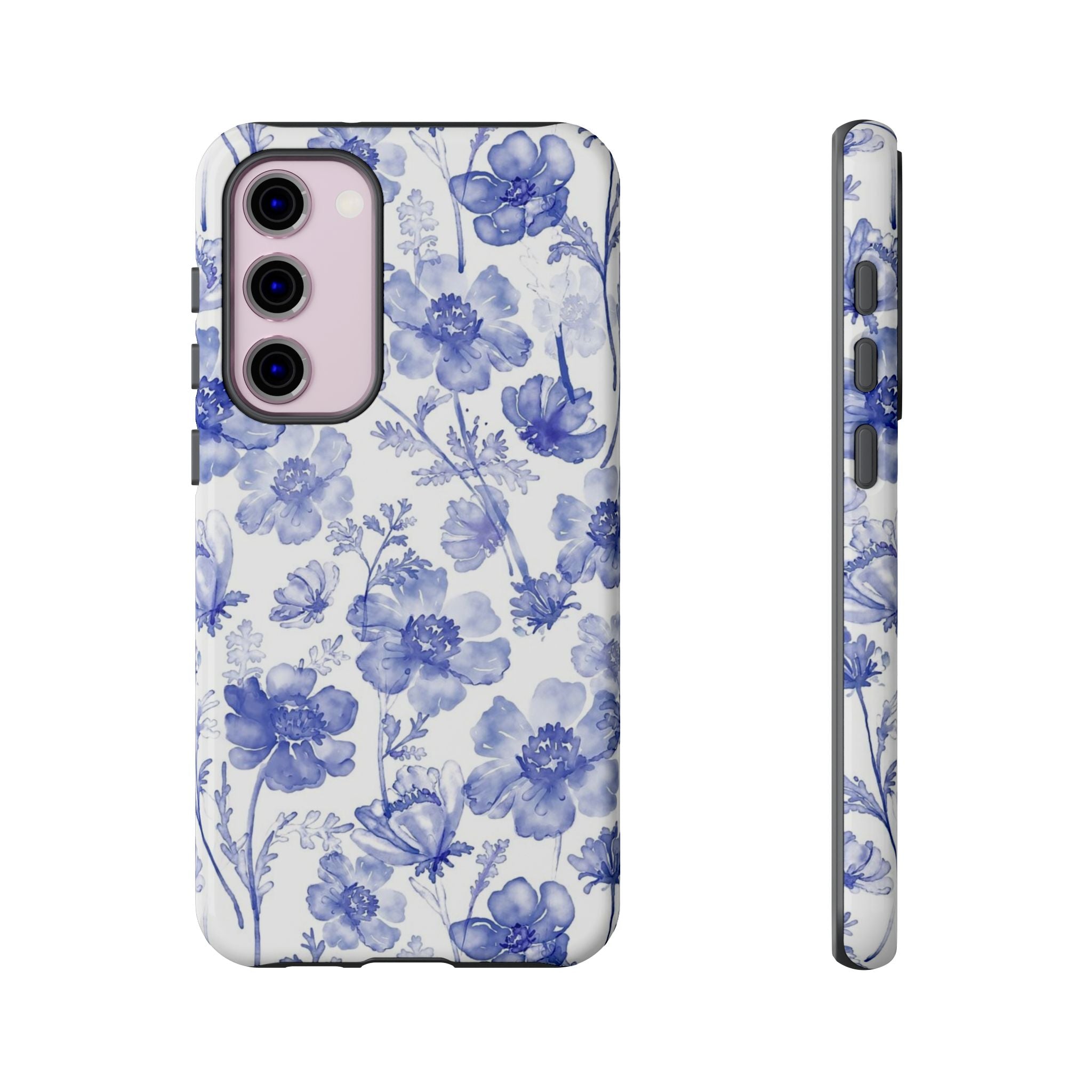 Blue Floral Tough Case