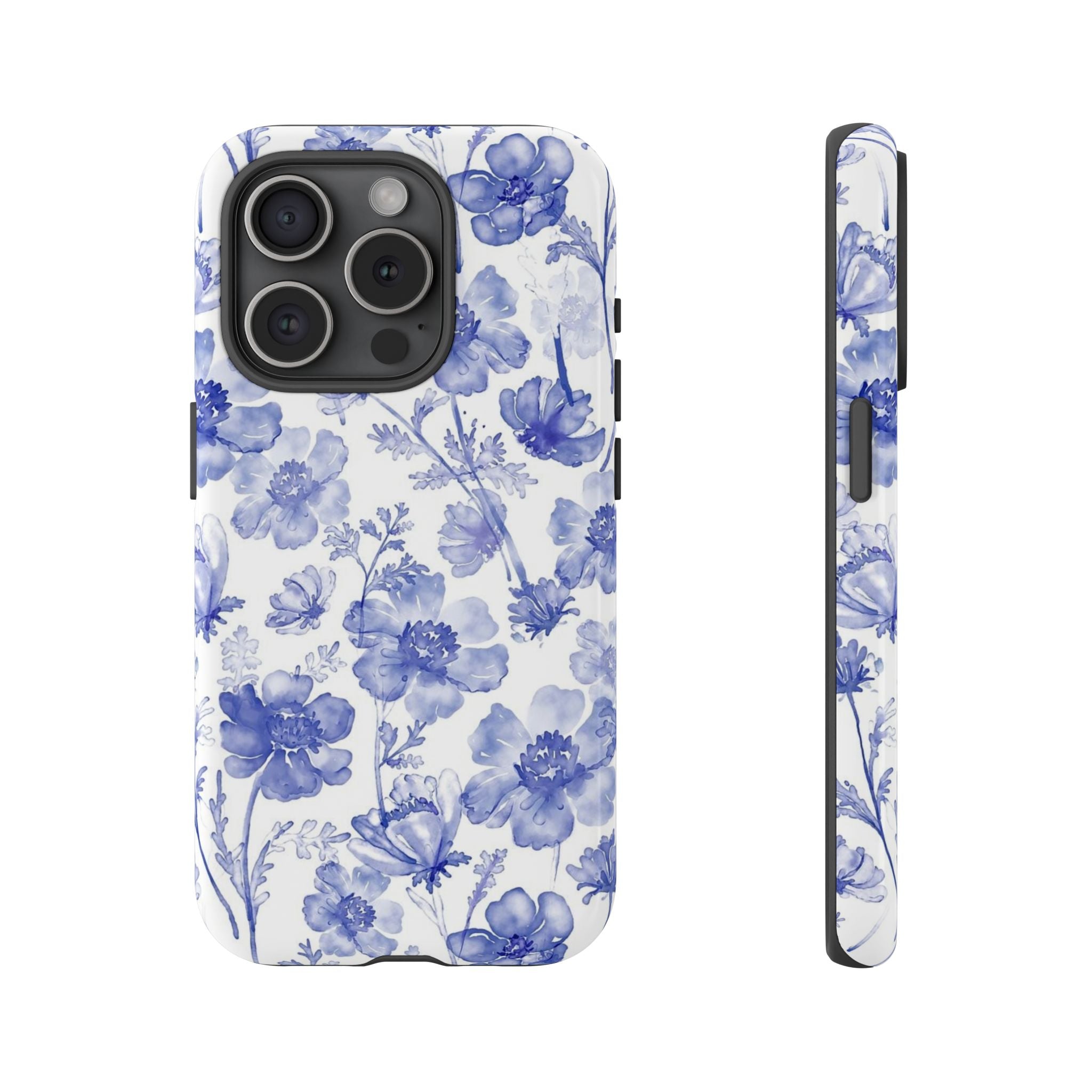 Blue Floral Tough Case