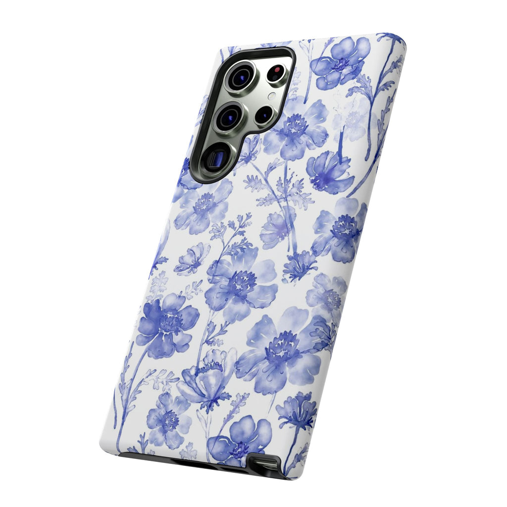 Blue Floral Tough Case